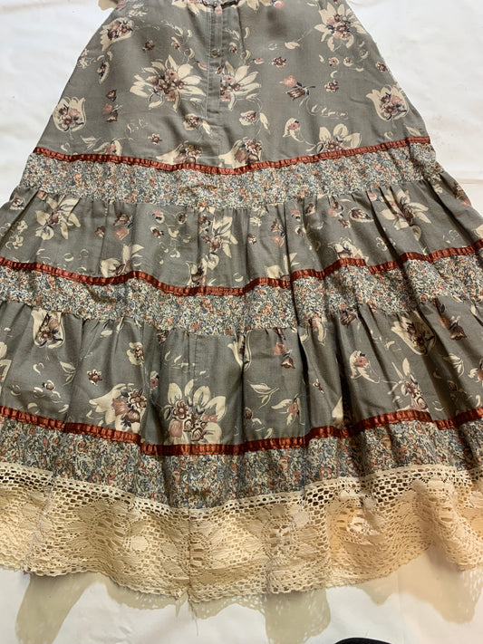 Gray Gardens Boho Skirt