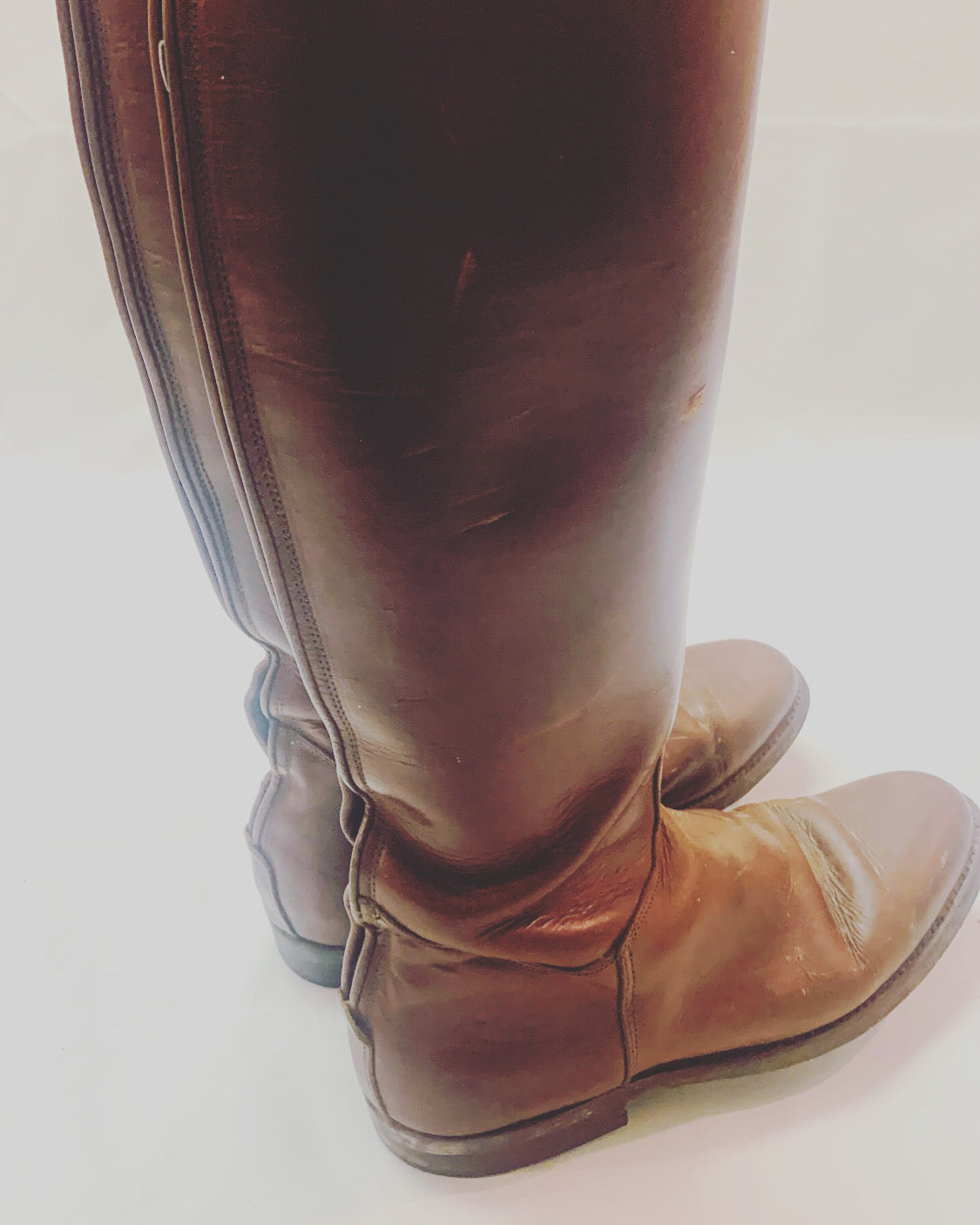 Brown Leather Riding Boots